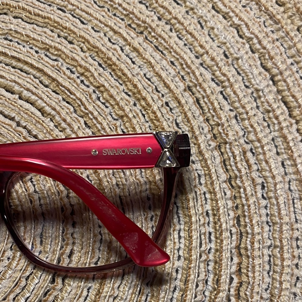 Swarvoski Burgundy Women's Glasses - Picture 7 of 8
